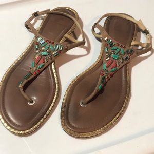 Brian Atwood Jewel Thong Sandal